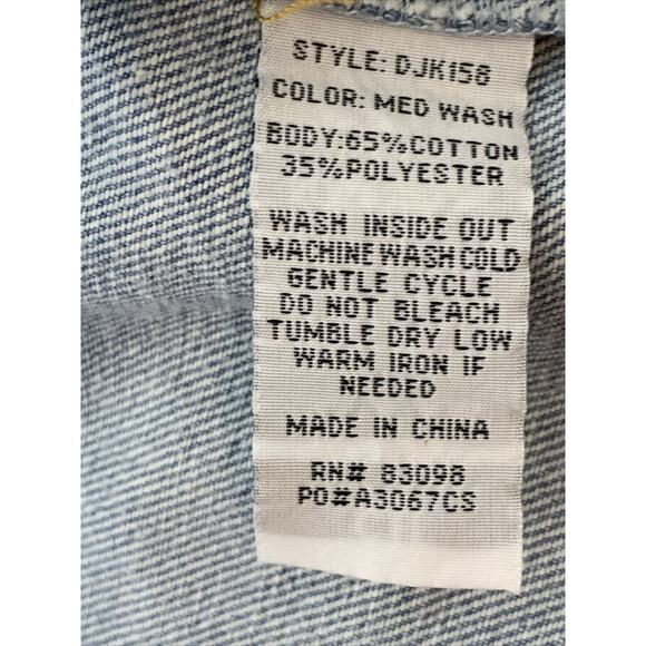 Ci Sono Denim Jacket Womens S Jean Jacket Medium Wash - Picture 8 of 8